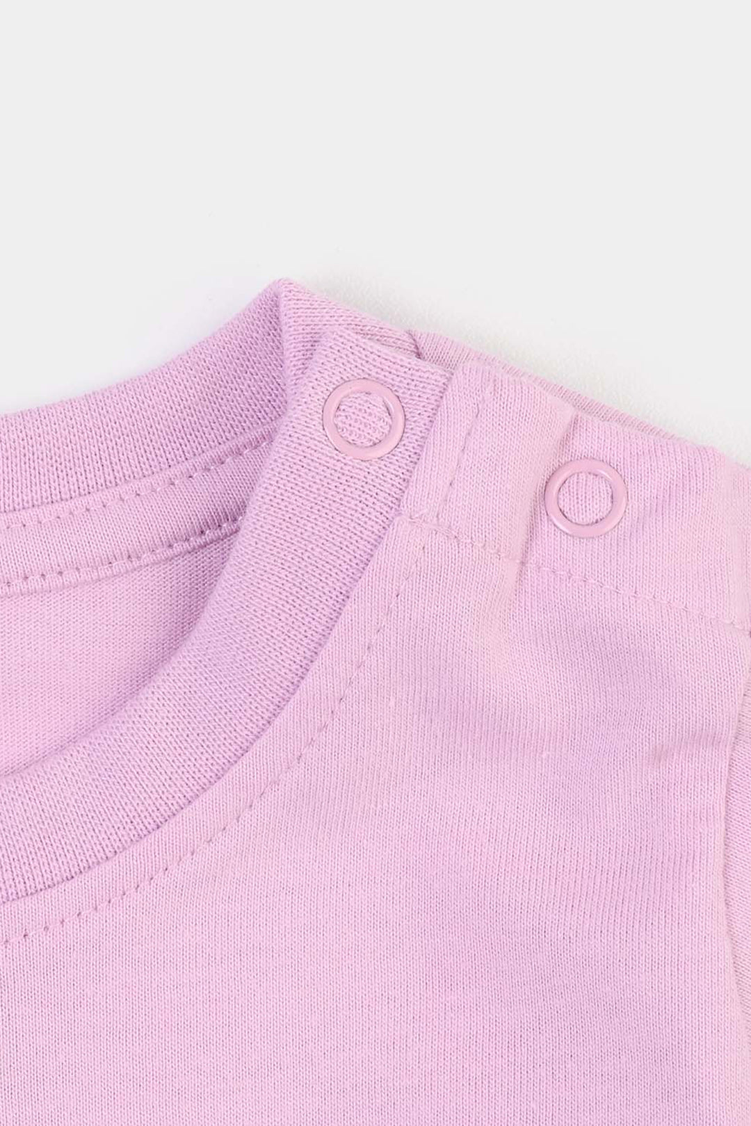 Infant Girls Poly Cotton Jersey Night Suit STITCH-Purple