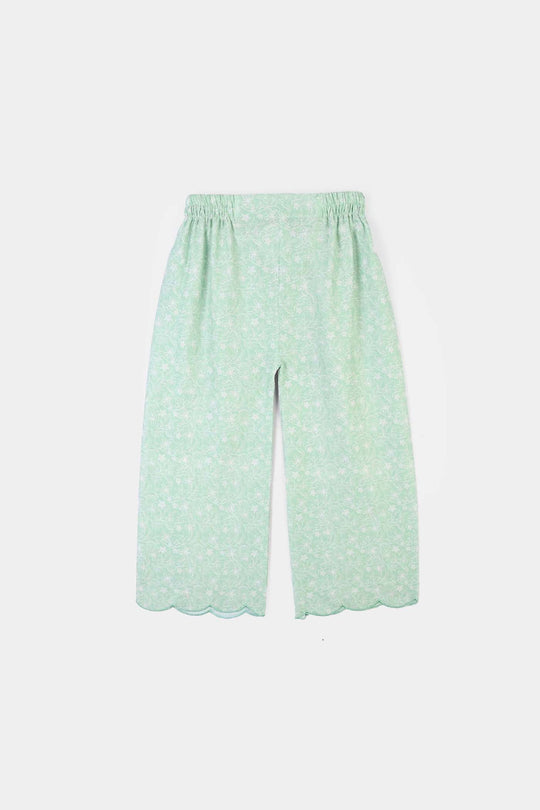 Girls Cotton Co-Ord Set Botanic-GREEN