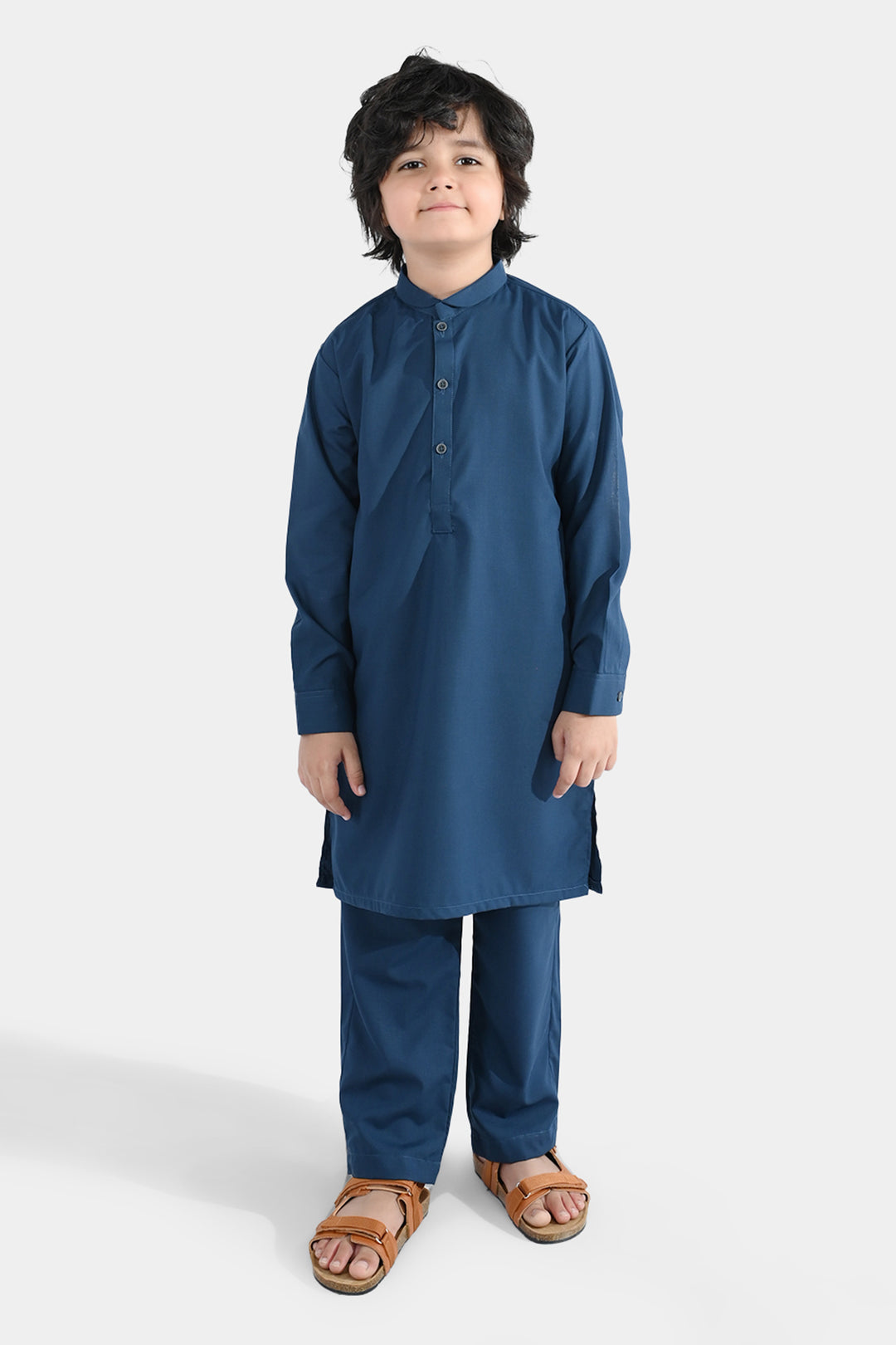 Boys Poly Viscose 2Piece Suit (Overly)-Teal