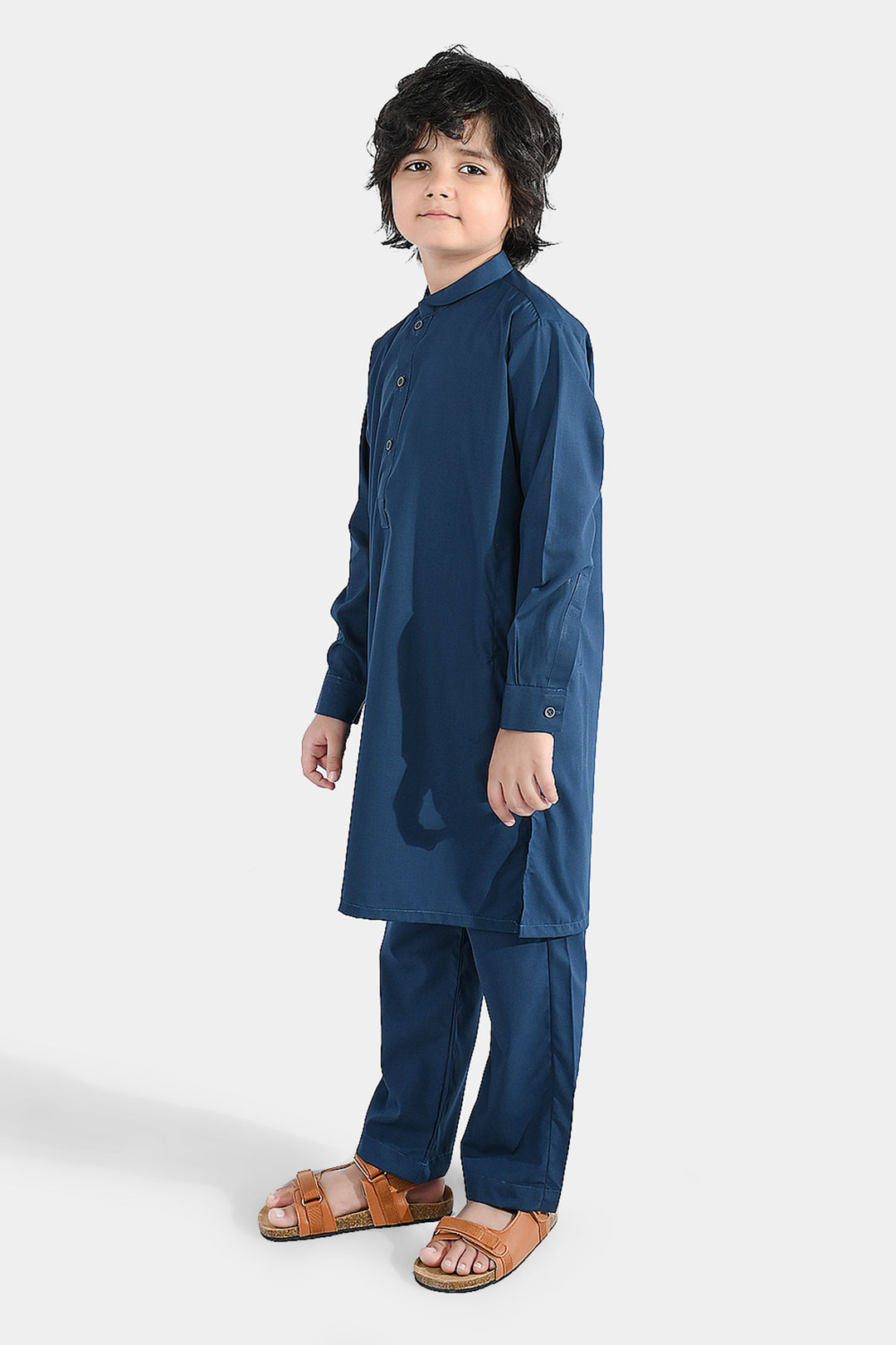 Boys Poly Viscose 2Piece Suit (Overly)-Teal