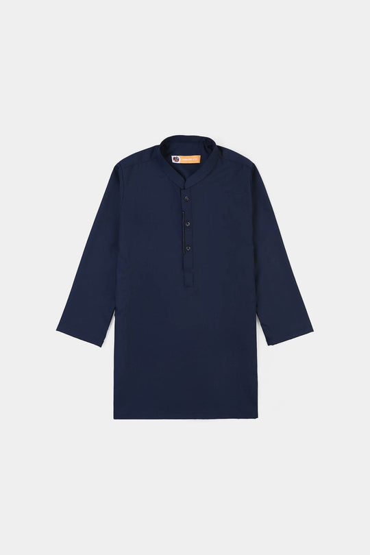 Boys Poly Viscose 2Piece suit (Cut Collar)-Navy Blue