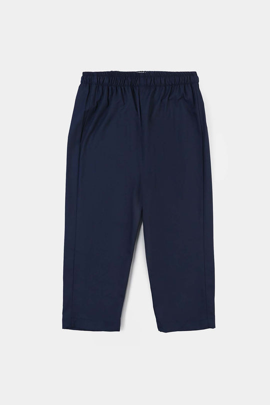 Boys Poly Viscose 2Piece suit (Cut Collar)-Navy Blue