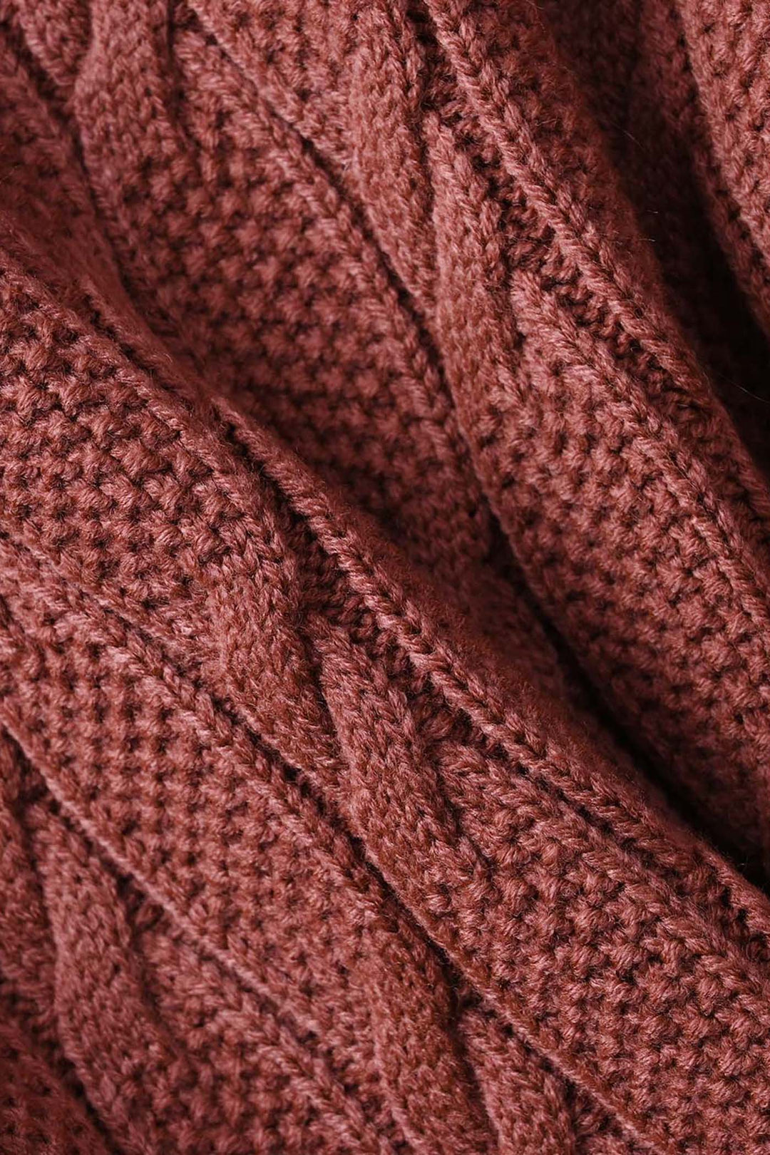 Girls Acrylic Sweater-Twisted Knot-Tea.Pink
