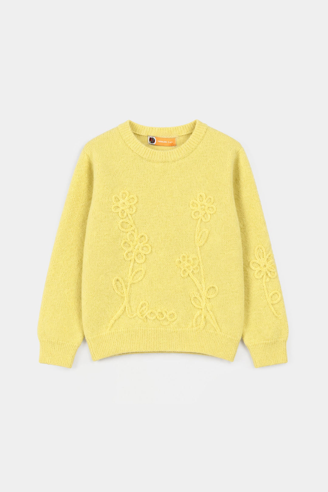 Girls VPN-Acrylic Sweater Love - Yellow