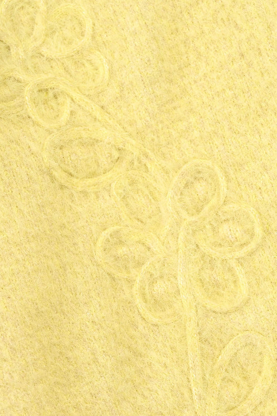 Girls VPN-Acrylic Sweater Love - Yellow