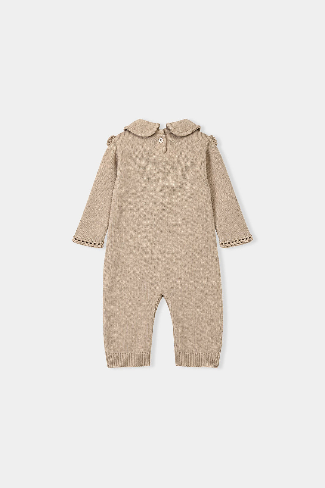 Infant Girls VPN-Acrylic Romper Croatia Flower-Beige