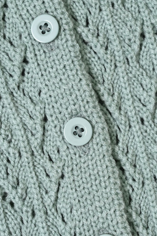 Infant Girls Acrylic Sweater-Victoria-Sea Green