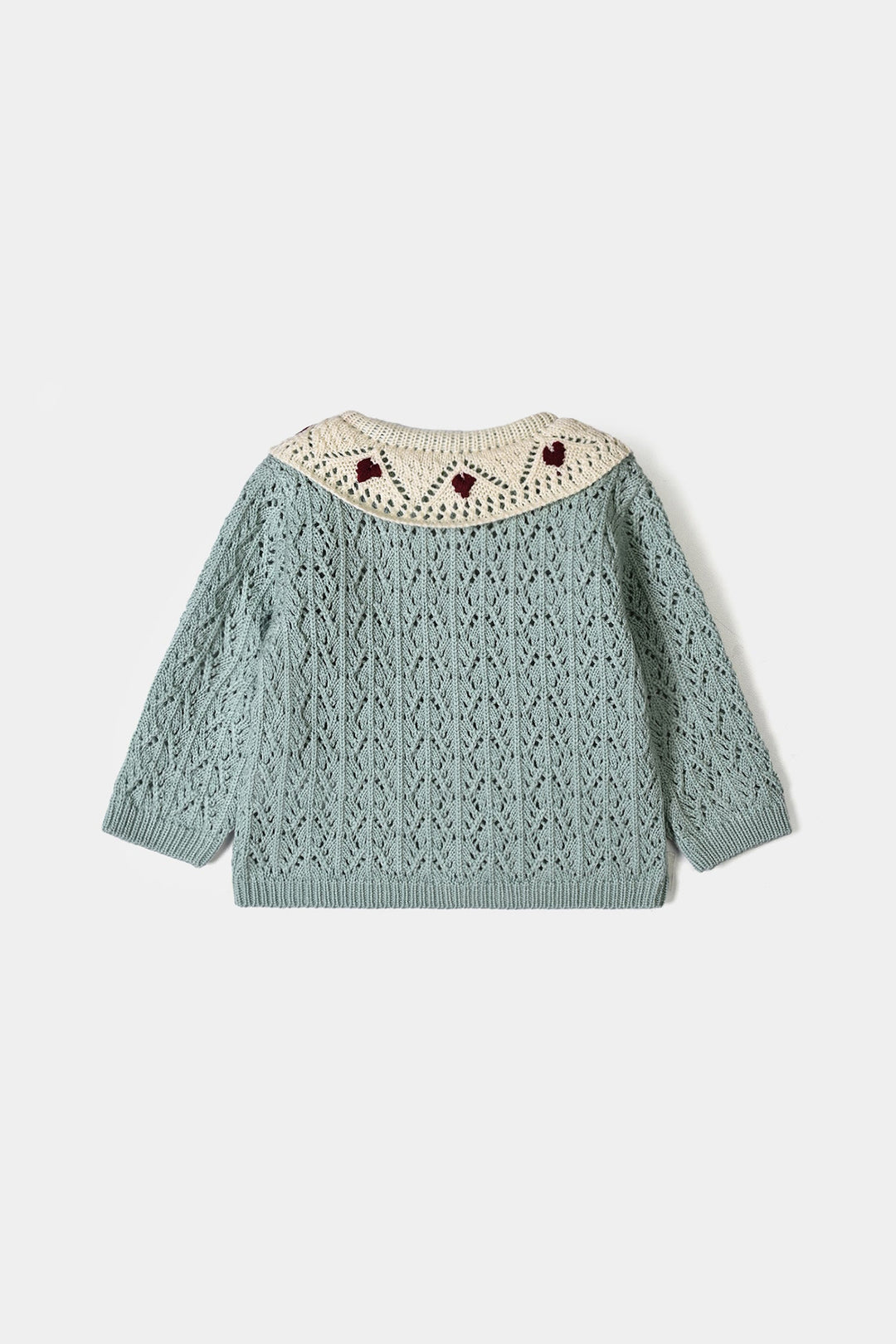 Infant Girls Acrylic Sweater-Victoria-Sea Green
