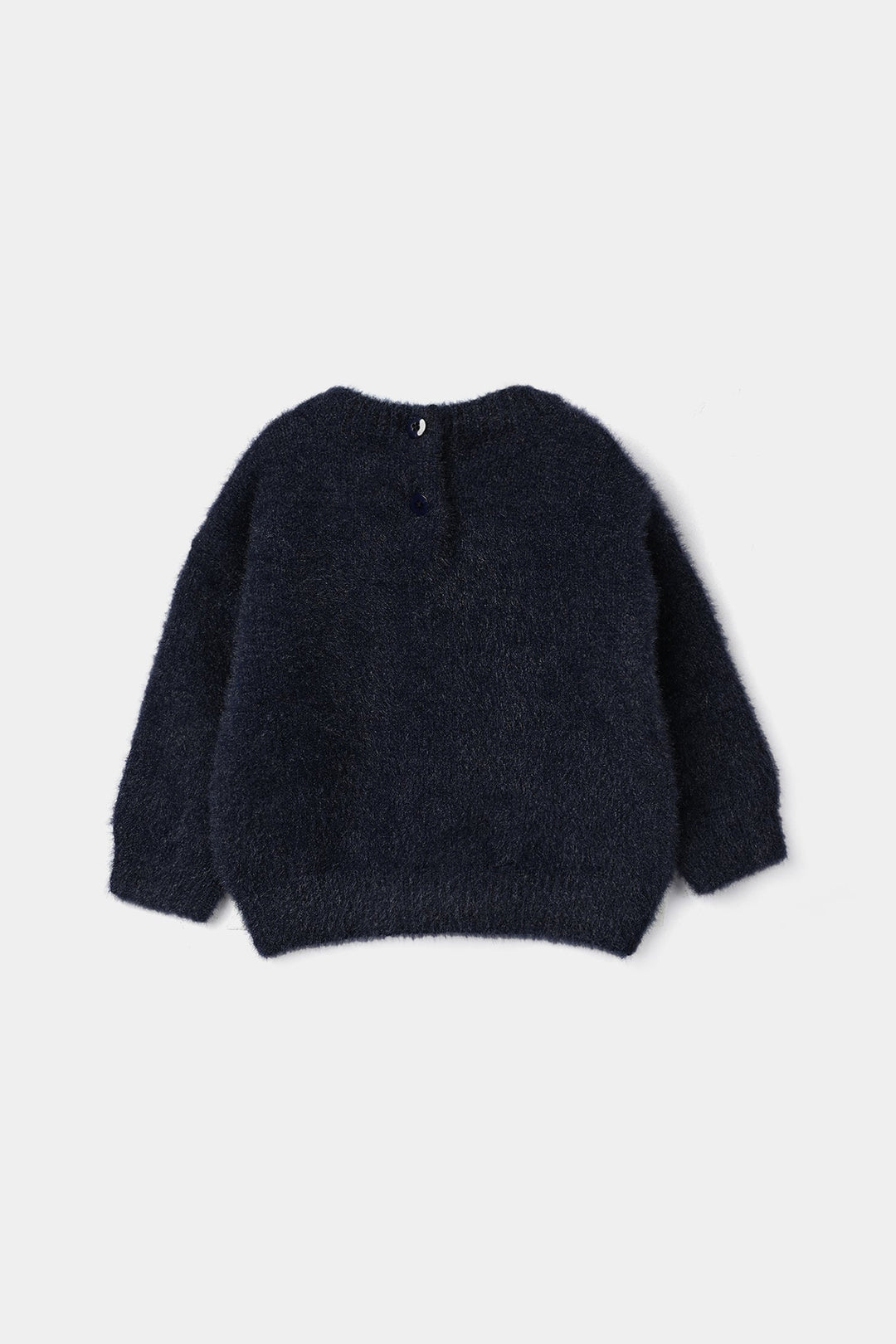 Infant Girls Feather Acrylic Sweater - Magic