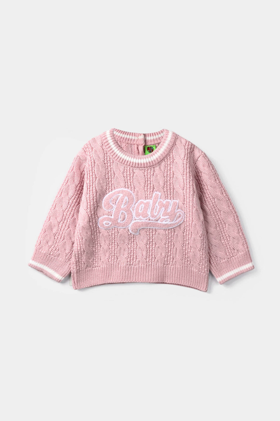 Infant Girls Acrylic Sweater - Baby - Light Pink
