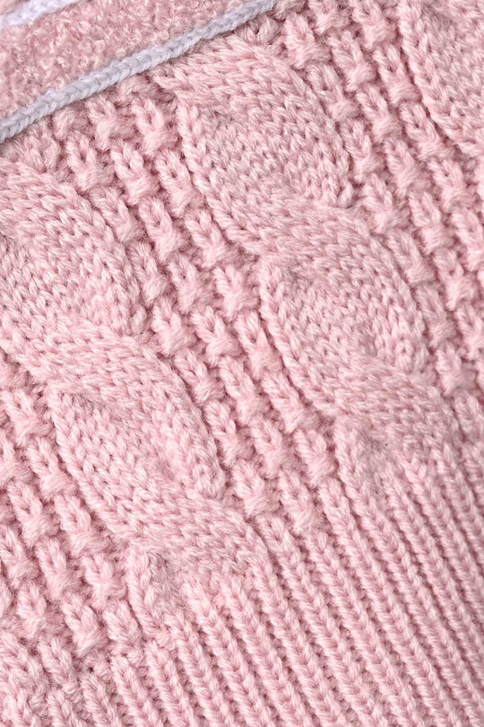 Infant Girls Acrylic Sweater - Baby - Light Pink