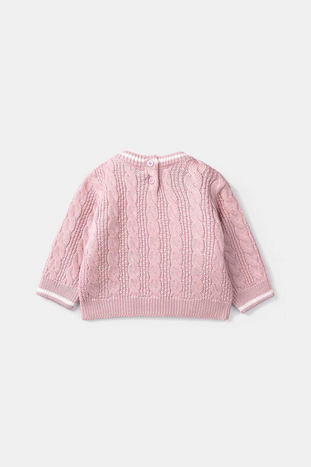 Infant Girls Acrylic Sweater - Baby - Light Pink