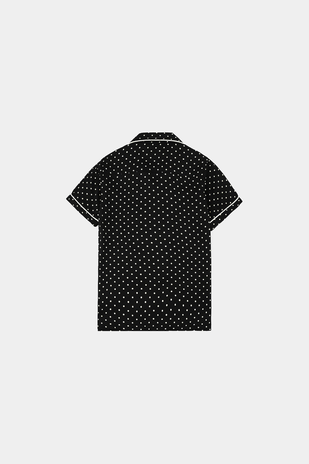 Infant Girls Linen Viscose Nightwear-Polka Dot-BLACK