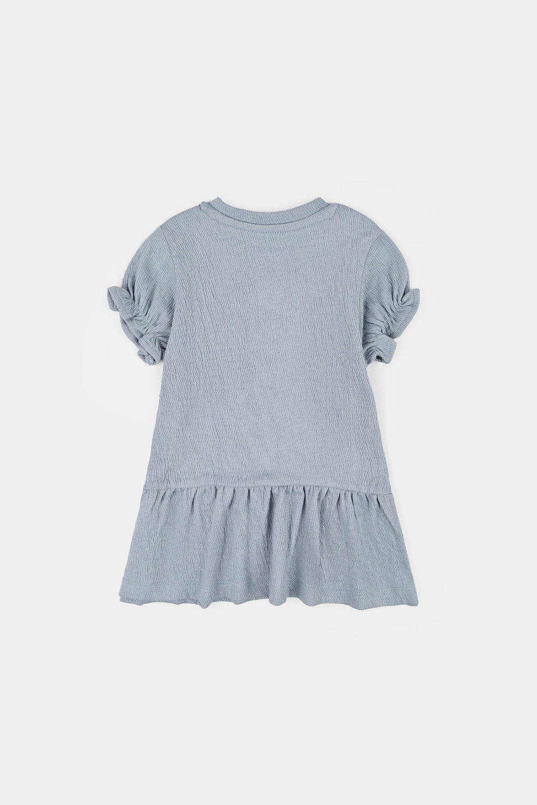 Infant Girls Poly Crinkle Frock Lets Have A Good Day