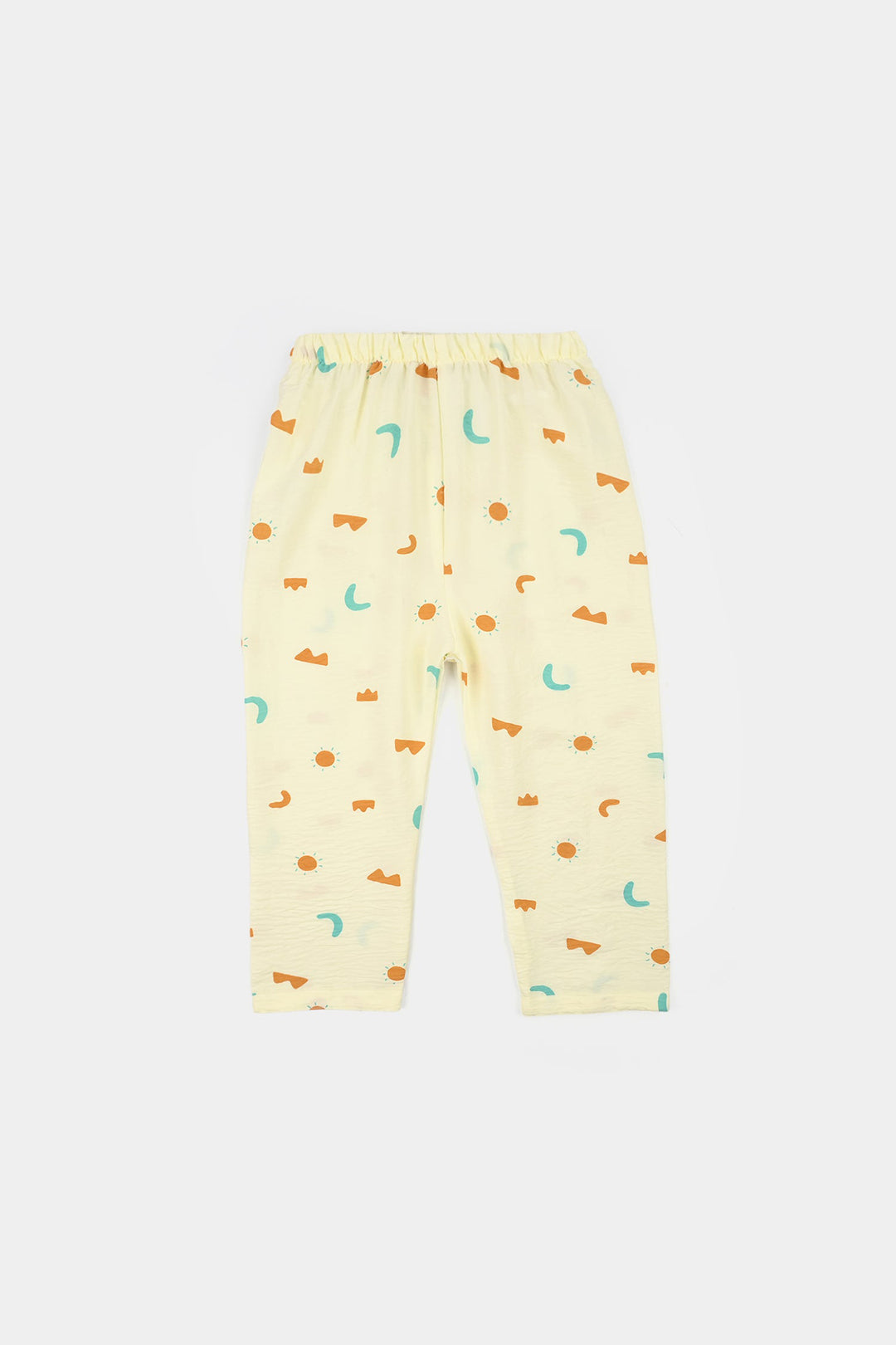 Boys Linen Viscose Nightwear-Shapes-Off.White