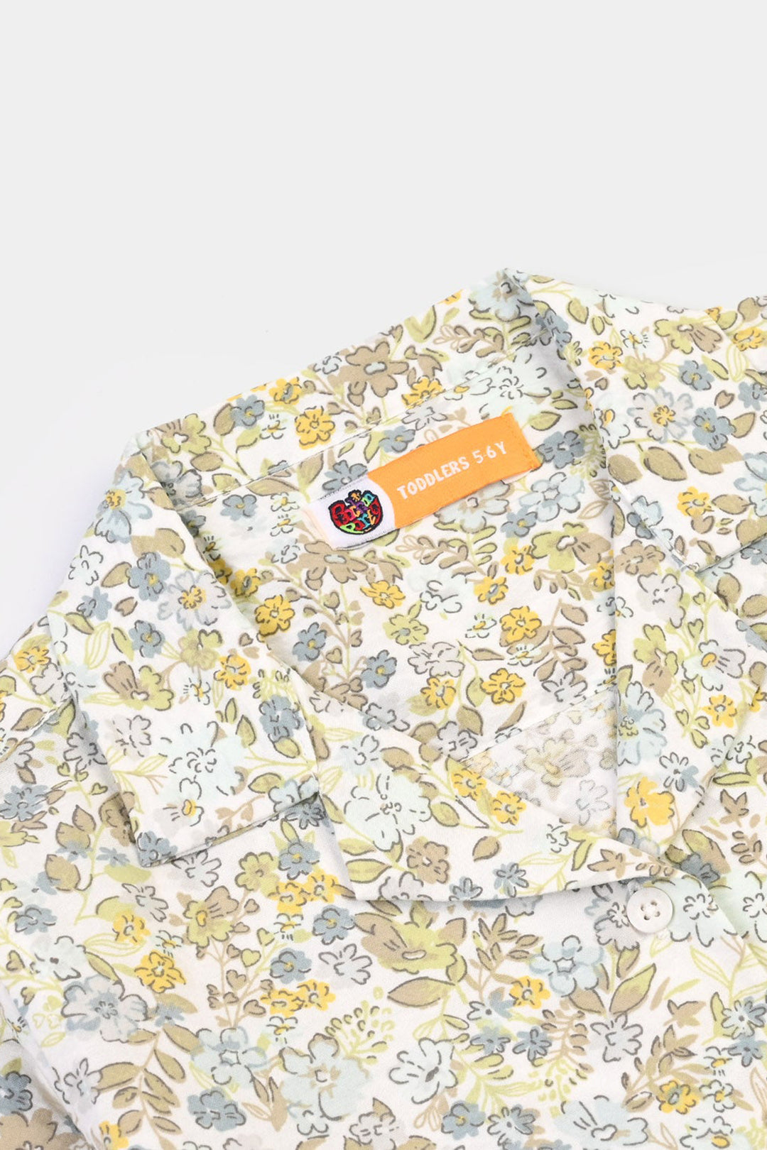 Girls Linen Viscose Nightwear-Floral-Light Green