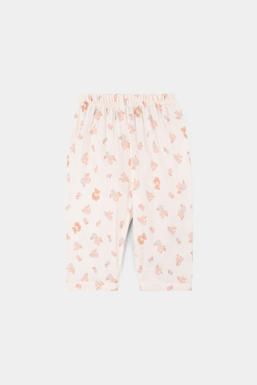 Infant Girls Linen Viscose 2PC Set – Cream