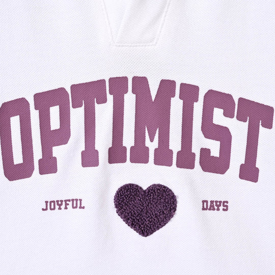 Girls Cotton PK T-Shirt Optimist - White