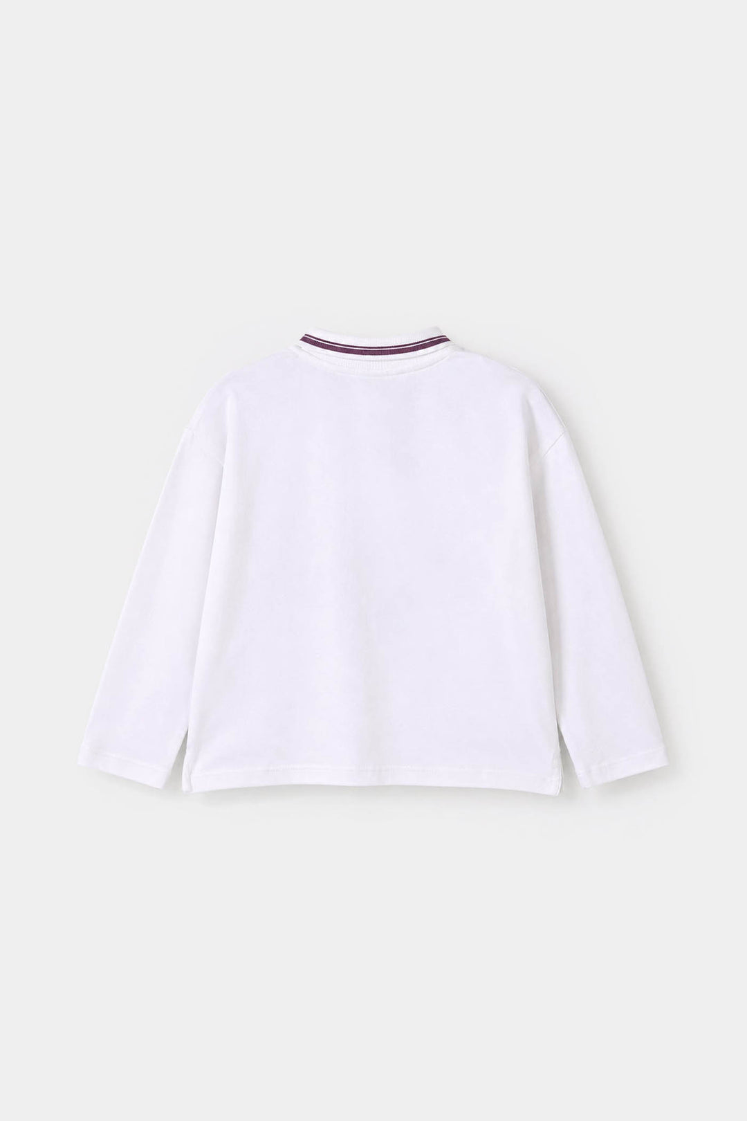 Girls Cotton PK T-Shirt Optimist - White
