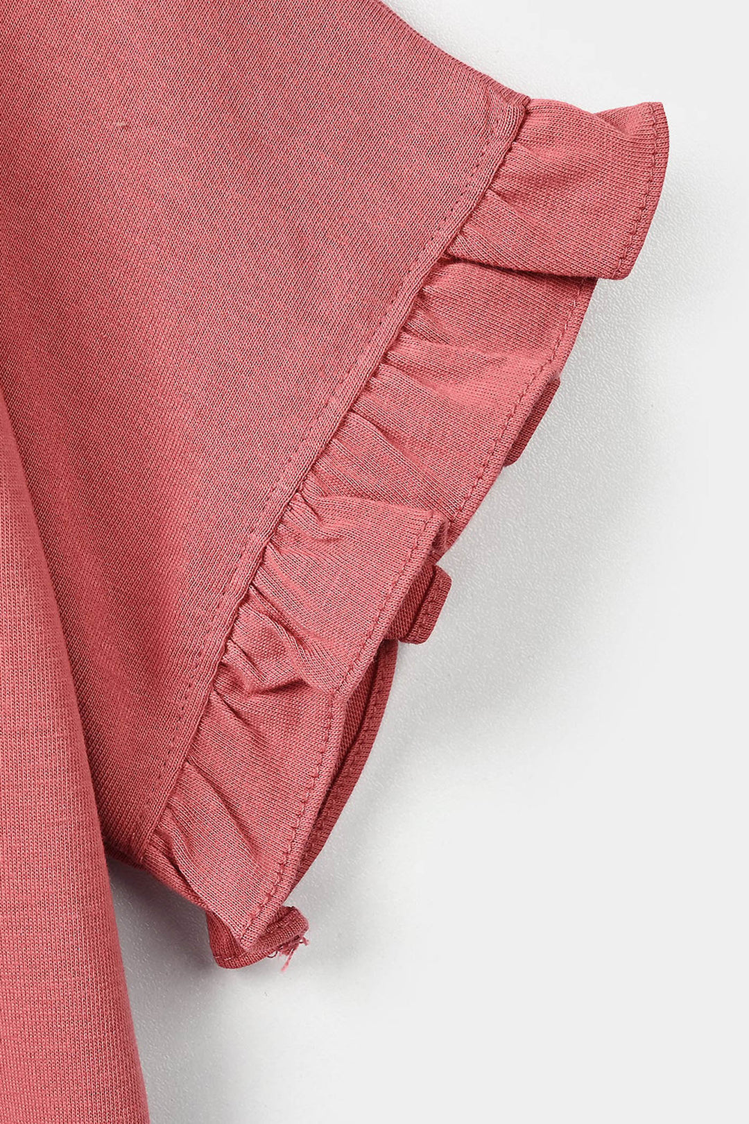 Girls Cotton Jersey T-Shirt Half Sleeves Strawberry Cake - Rose