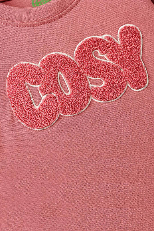 Infant Girls Cotton Jersey T-Shirt Cosy Vibes