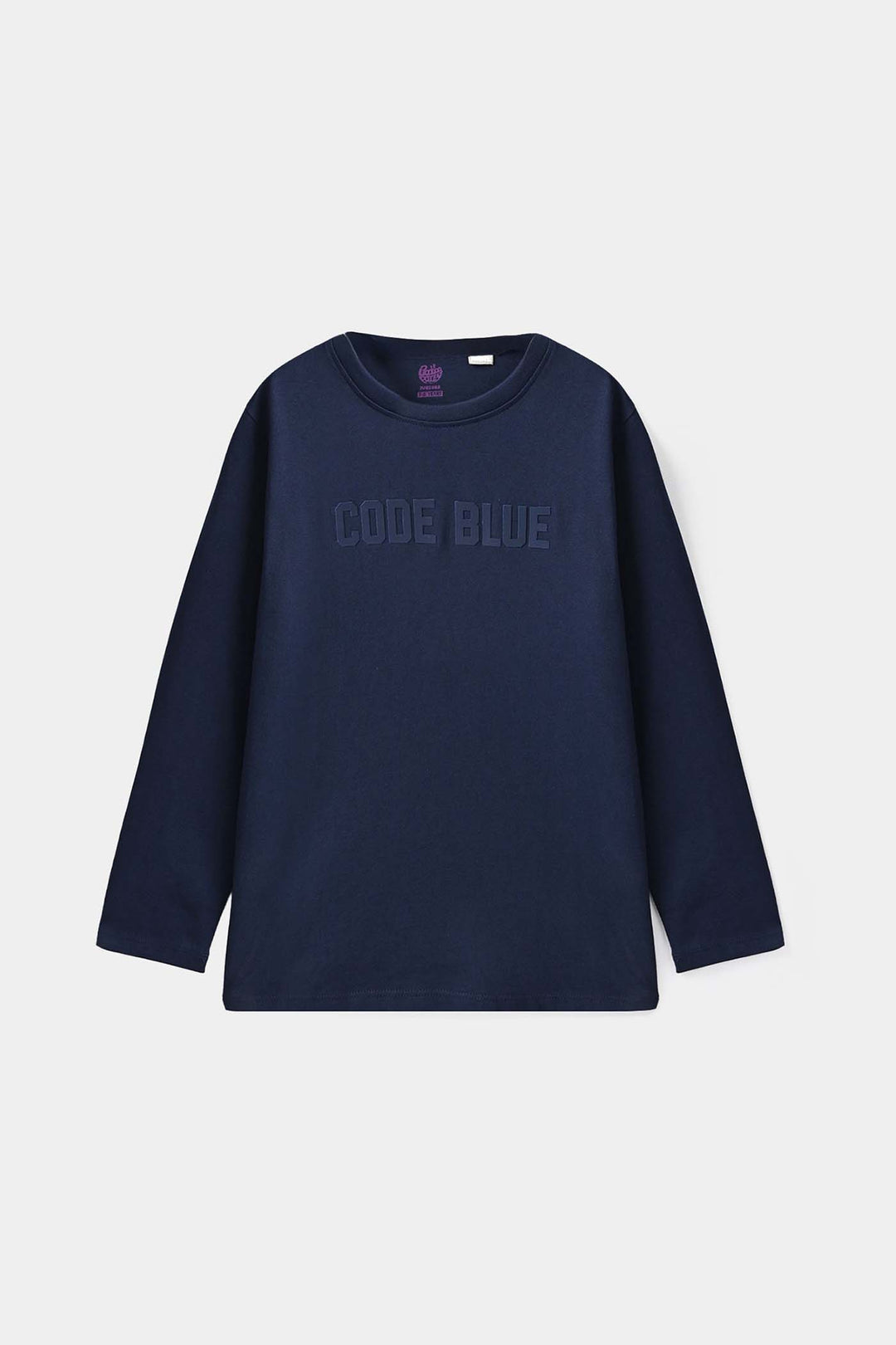 Boys Cotton Jersey T-Shirt Code Blue - Navy