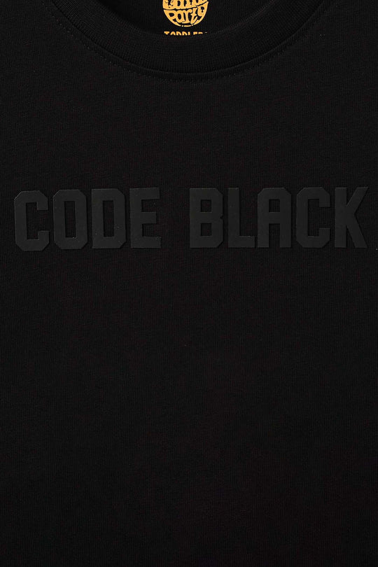 Boys Cotton Jersey T-Shirt Code - Black