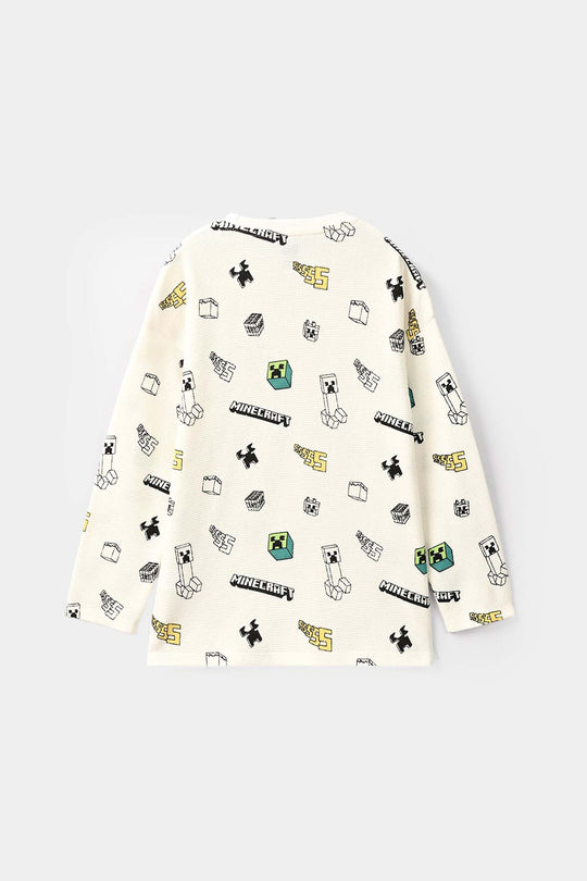 Boys Thermal T-Shirt - Off White
