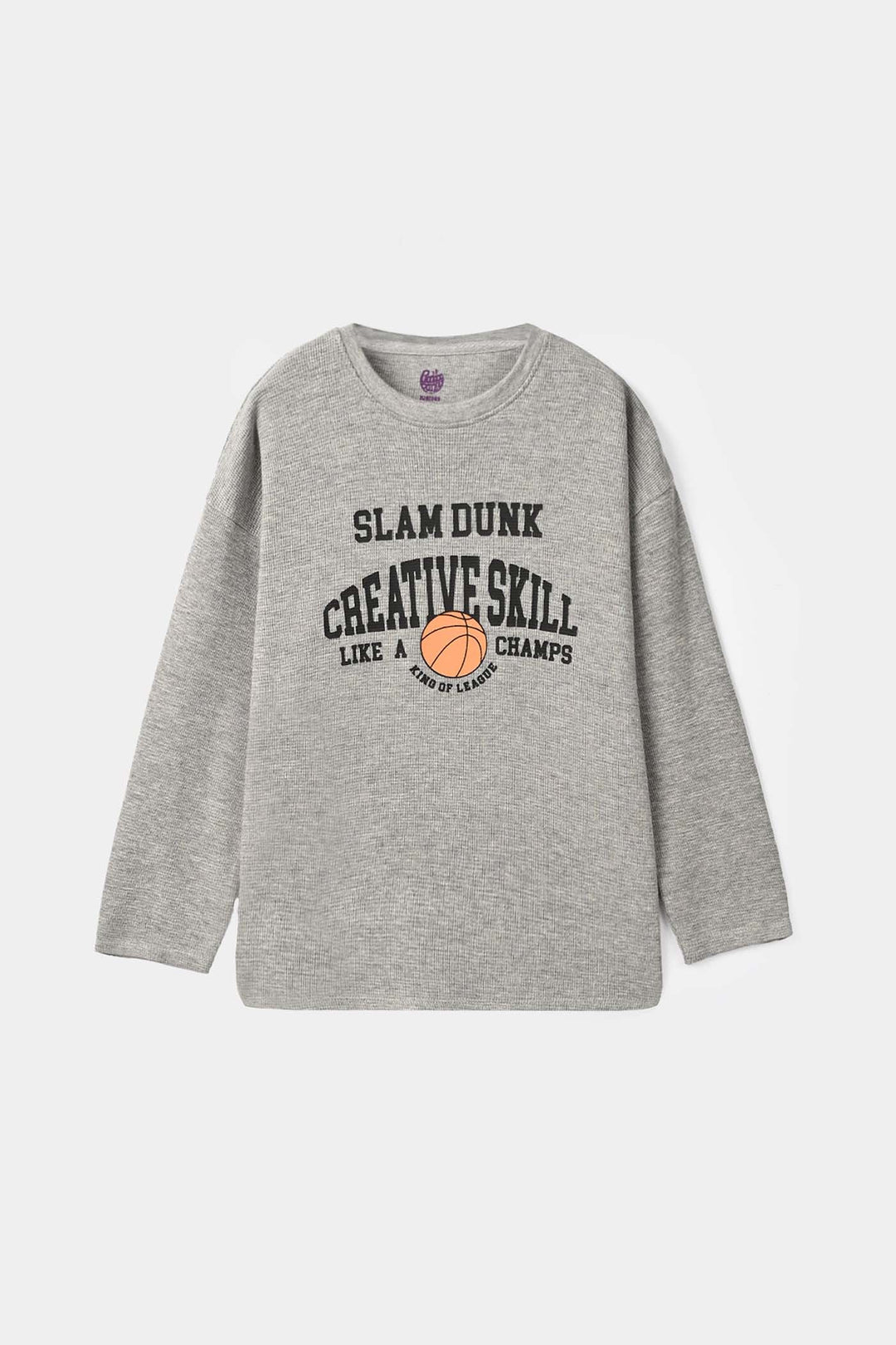 Boys Thermal T-Shirt Creative Skill - Grey