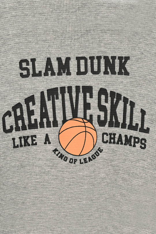 Boys Thermal T-Shirt Creative Skill - Grey