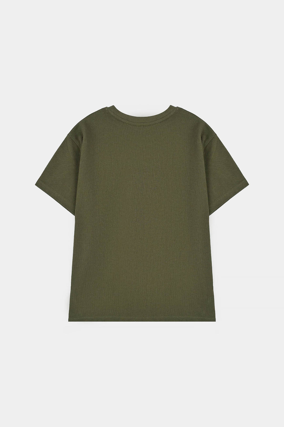 Boys Cotton PK T-Shirt Rising - Olive Green