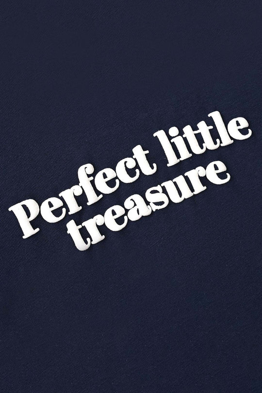 Infant Boys Cotton Jersey T-Shirt Little Treasure - NAVY