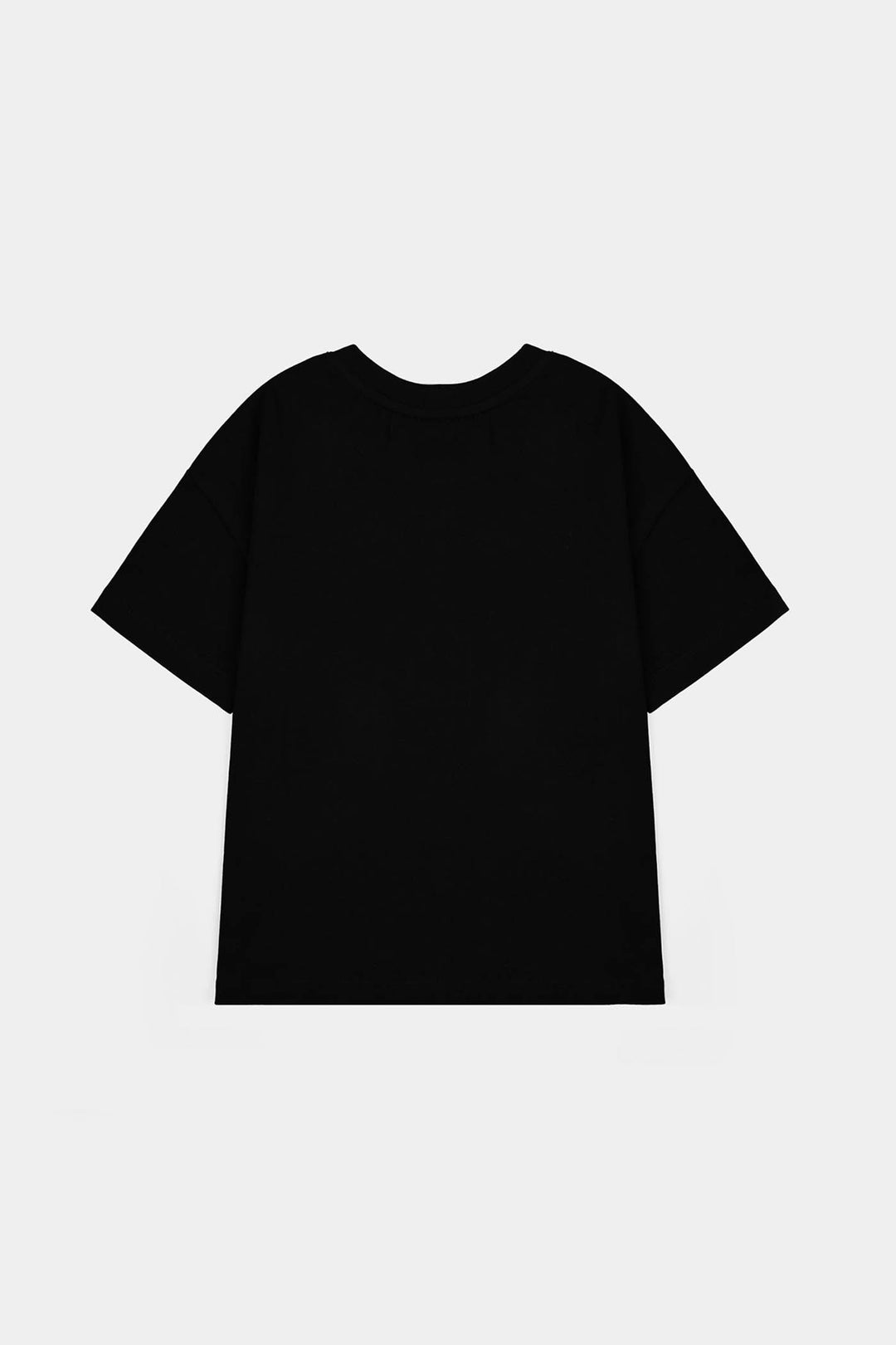 Girls Cotton Jersey T-Shirt I love Ribbons - Black