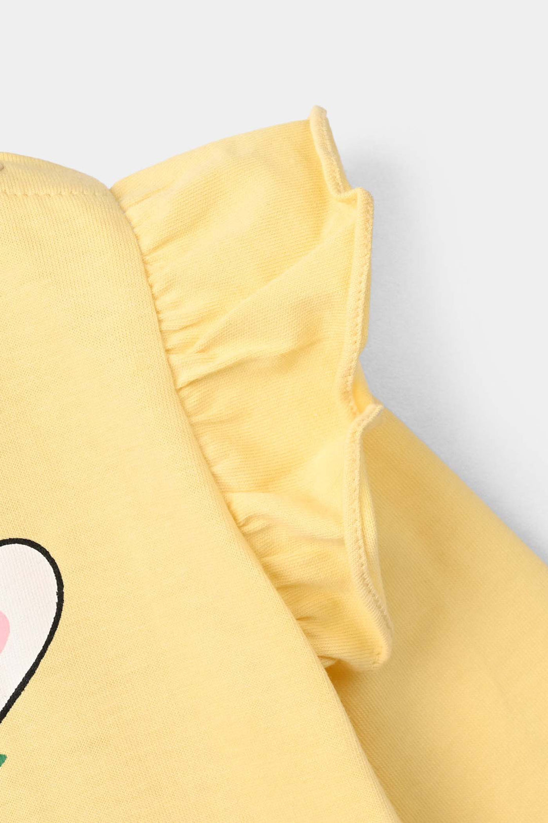 Infant Girls Cotton Jersey T-Shirt Sweet Bunny - Golden Haze