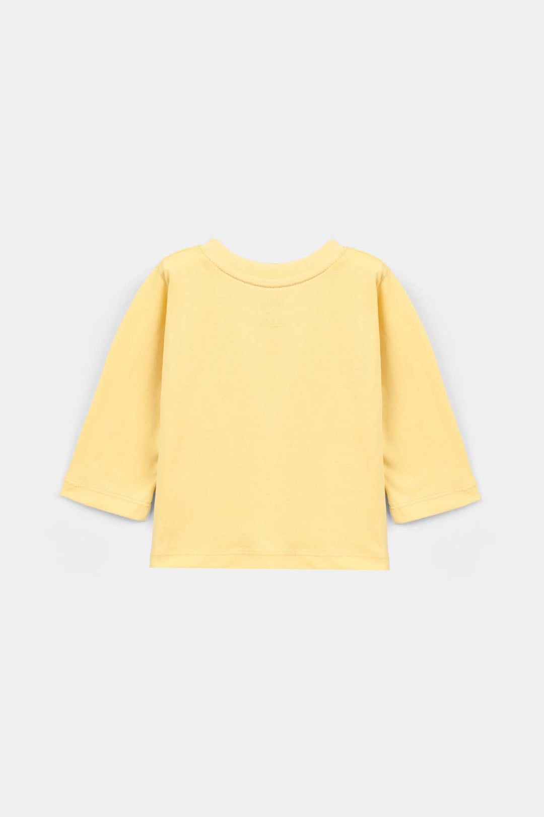 Infant Girls Cotton Jersey T-Shirt Hello - Yellow
