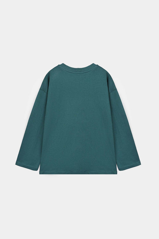 Girls Cotton Jersey T-Shirt Pearls With Bow