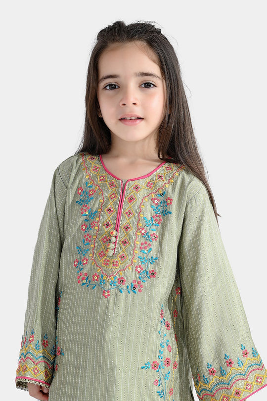 Girls Dobby 3Pcs Zauq E Hassan-PISTA