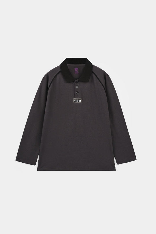 Boys Cotton PK Polo Full Sleeves Made Different - Ebony