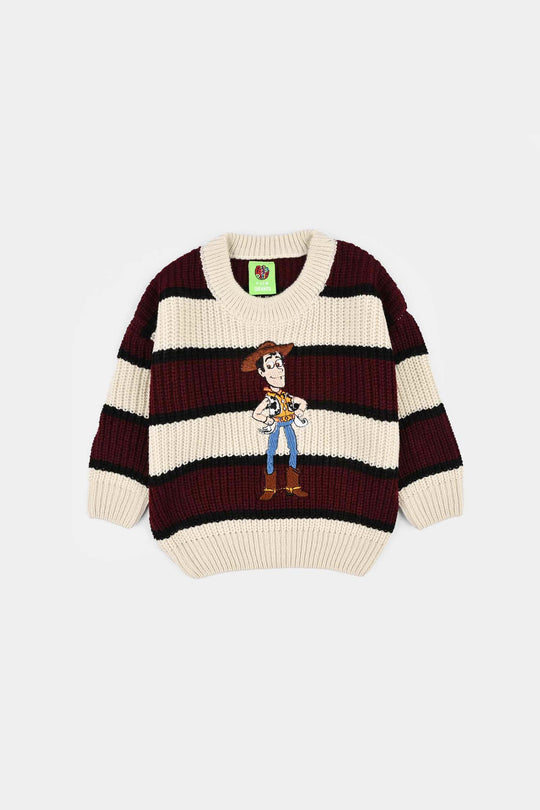 Infant Boys Acrylic Sweater-Woody - Multi