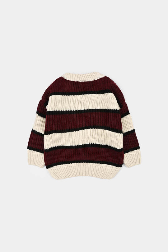 Infant Boys Acrylic Sweater-Woody - Multi