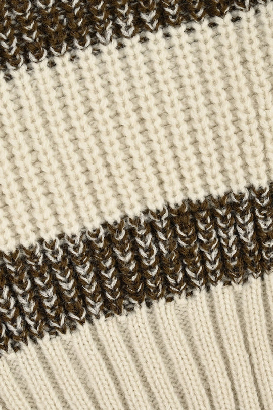Infant Boys Acrylic Sweater-Cool Dude-Brown/Off White