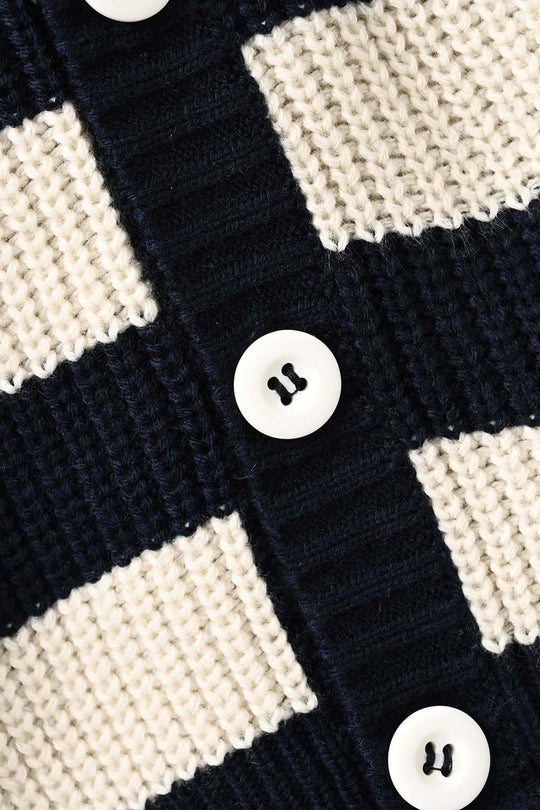 Infant Boys Acrylic Sweater-Norway - Navy/White