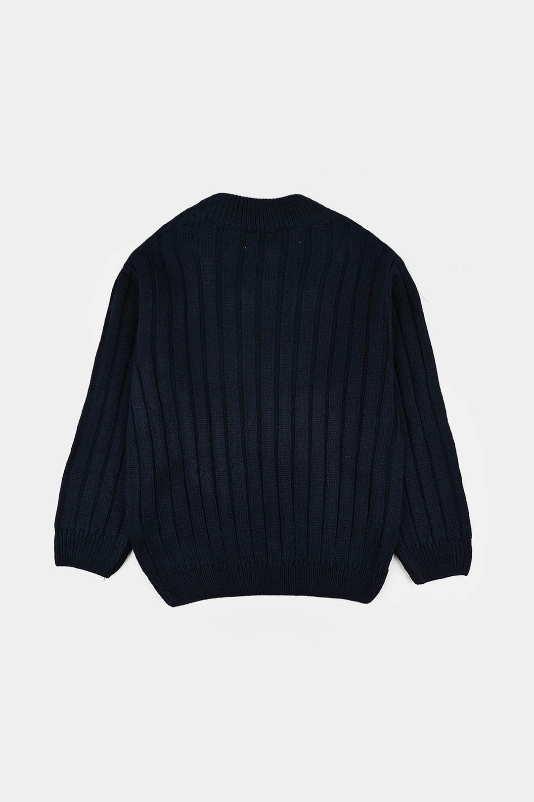 Girls Acrylic Sweater-Sea Shell - NAVY