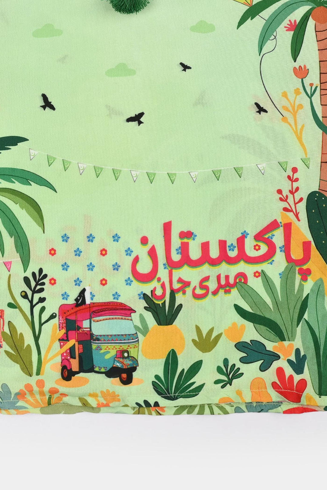 Girls Auto Rickshaw Top – Light Green
