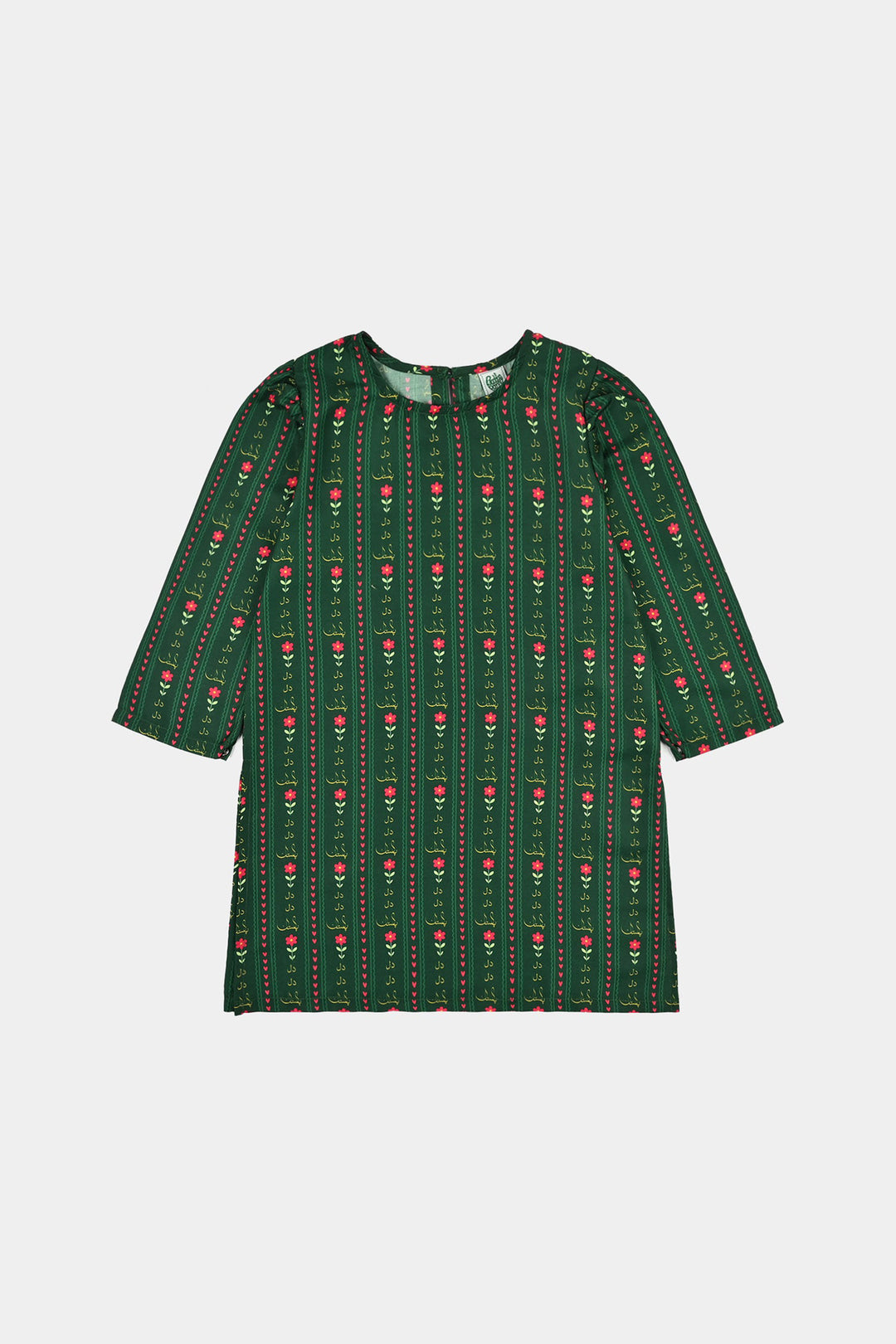 Girls Polyester Dil Dil Pakistan 3-Piece Suit – Light Green