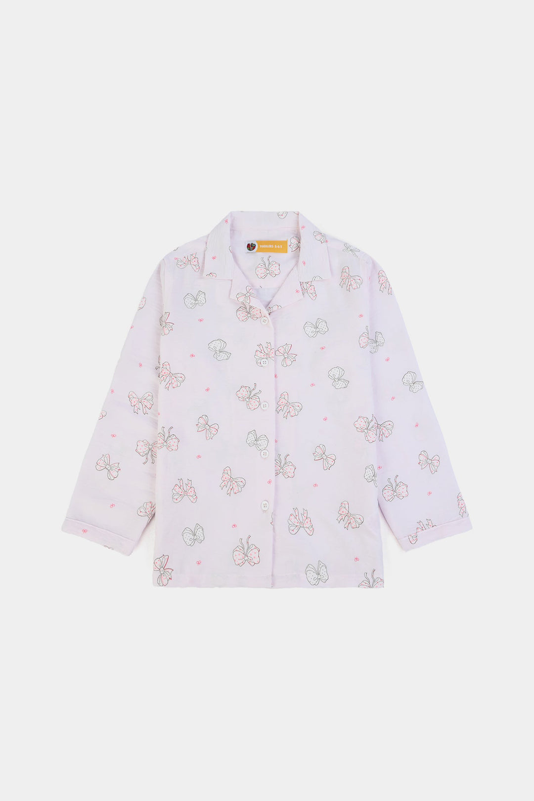 Girls Linen Viscose Nightwear Bow