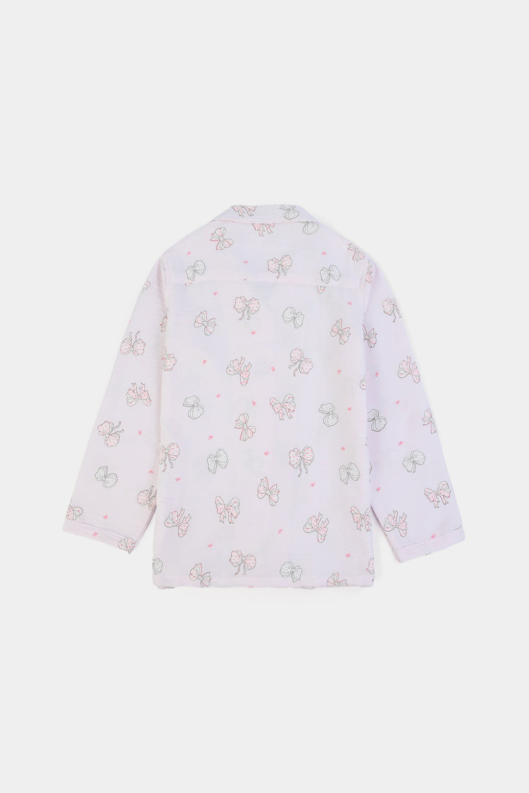 Girls Linen Viscose Nightwear Bow
