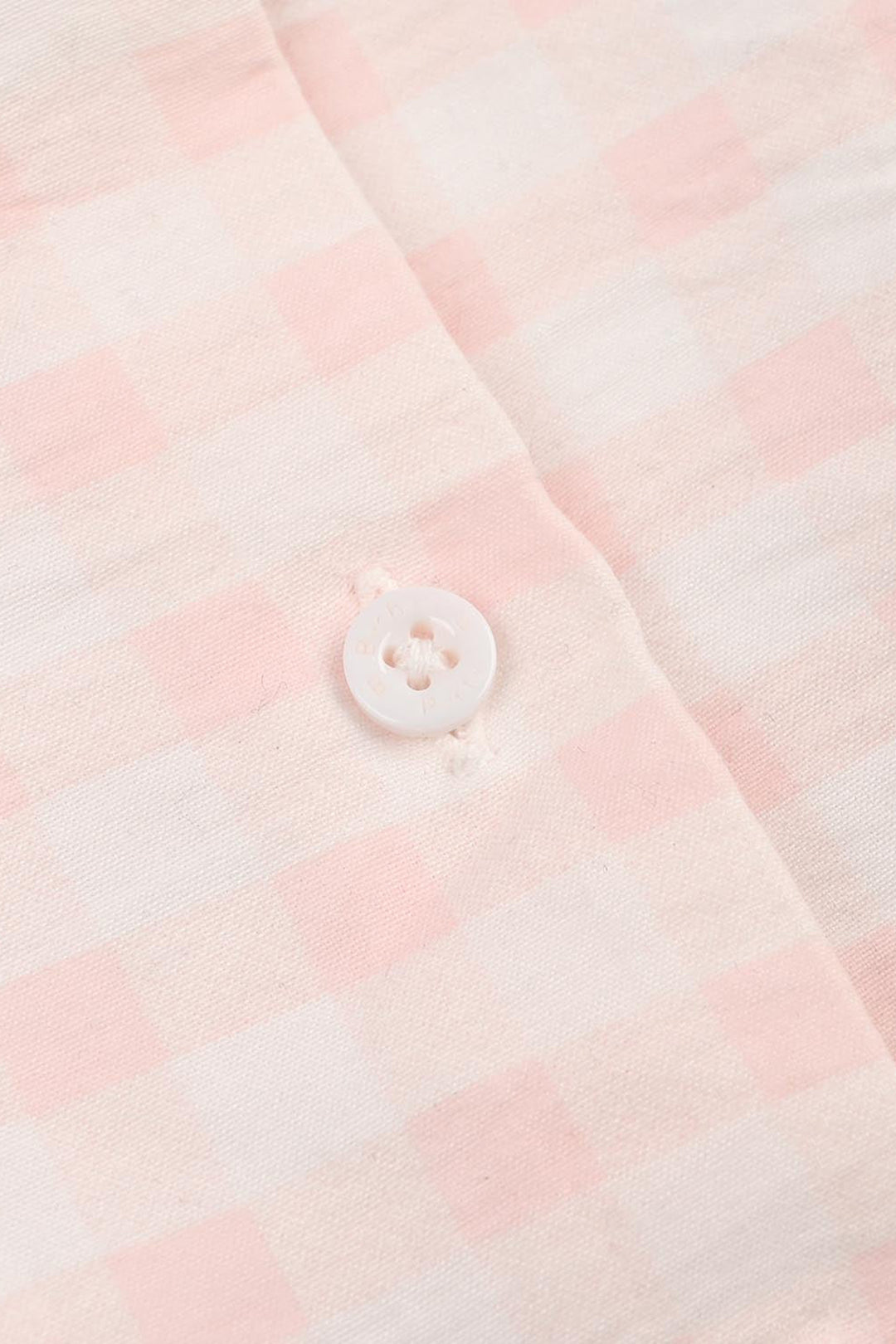Girls Linen Viscose Nightwear Checkered - Light Pink
