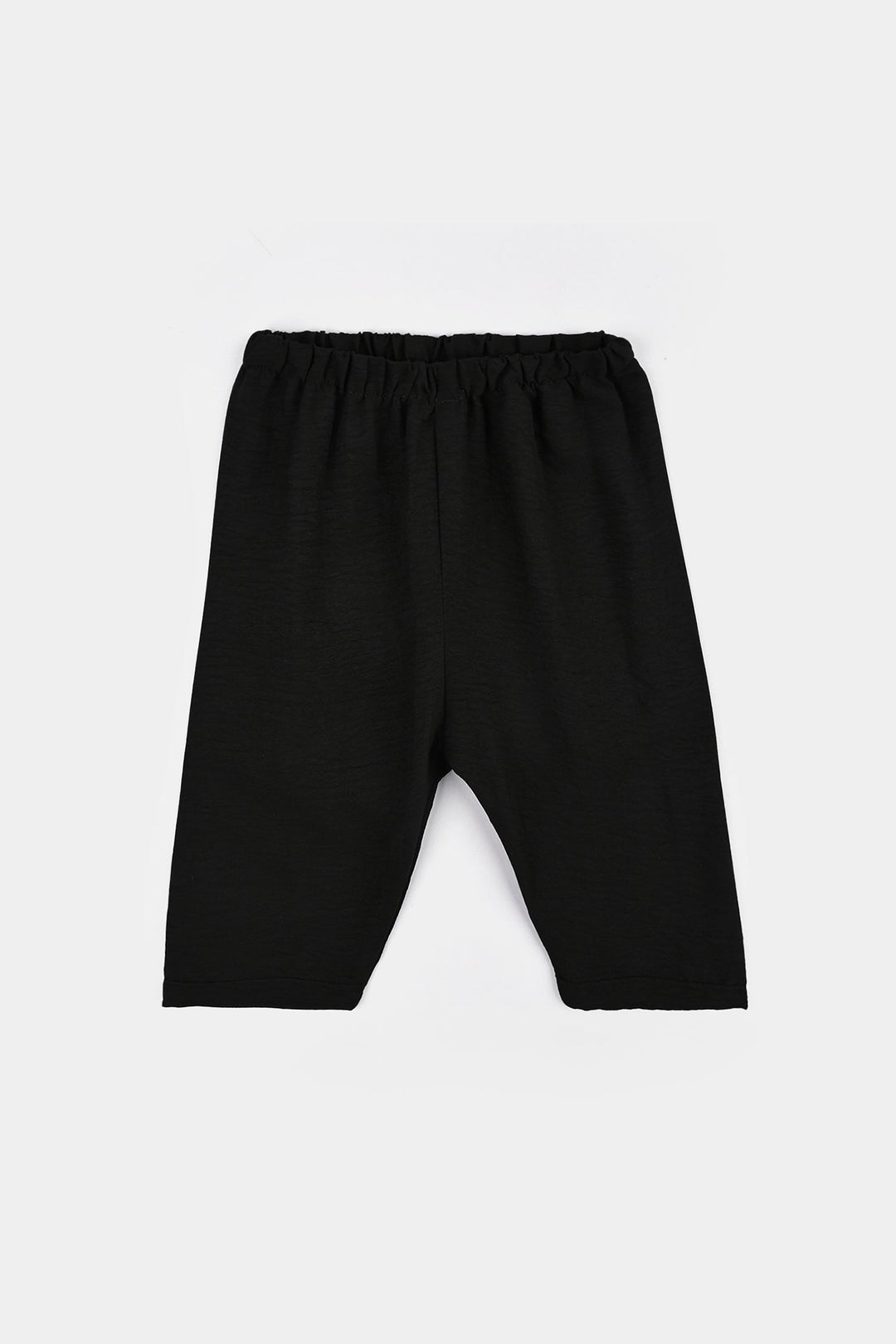 Infant Girls Linen Viscose Nightwear-Wavy-BLACK