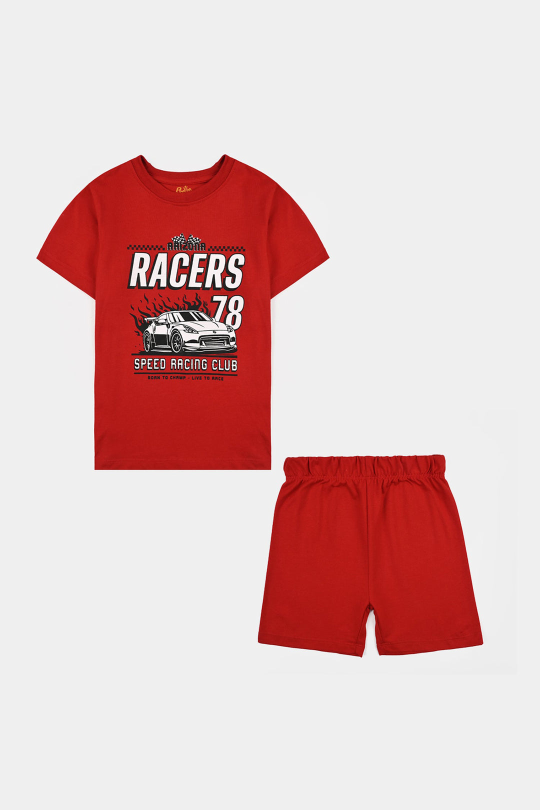 Boys Poly Cotton Jersey Night Suit Racers